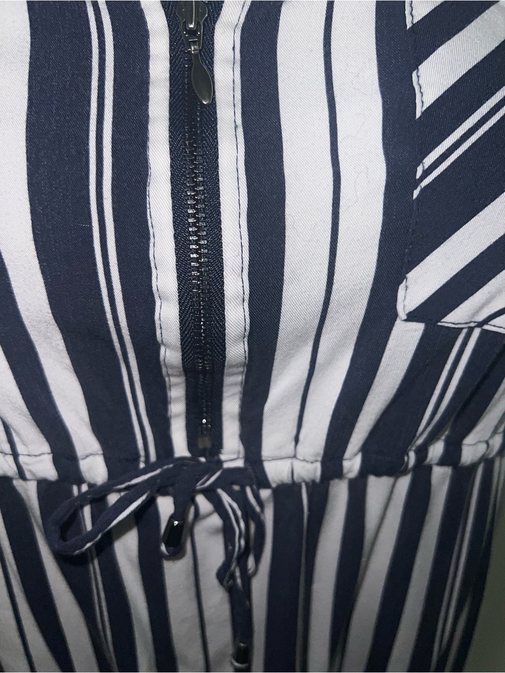 Torrid Navy and White Striped Sleeveless Tunic - Picture 2 of 7